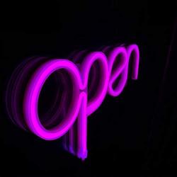 VagaryLight Open Sign Pink Romte|Dynamic Modes(Flash)|Timer|USB Powered|LED Open Neon Sign Light|Electric Light Up Signs for Pub,Bar,Café,Spa,Hair Salon,Girls,Vapor,Massage,Tattoo Store(OP8M)
