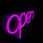 VagaryLight Open Sign Pink Romte|Dynamic Modes(Flash)|Timer|USB Powered|LED Open Neon Sign Light|Electric Light Up Signs for Pub,Bar,Café,Spa,Hair Salon,Girls,Vapor,Massage,Tattoo Store(OP8M)