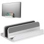 JARLINK (Upgraded Version) Vertical Laptop Stand, Desktop Stand Adjustable Laptop Holder (up to 17.3 inches) Compatible with MacBook Pro/Air, Microsoft Surface, Lenovo (Silver)