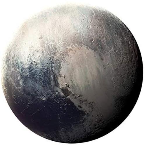 HaloVa Mouse Pad, Anti Slip Planet Mouse Mat for Desktops, Computer, PC and Laptops, Customized Round Mouse Pad for Office and Home, Pluto, 8.7 inches