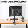MOUNTUP Single Monitor Desk Mount, Height Adjustable Computer Monitor Stand Mount, Full Motion Monitor Arm Desk Mount Fits 13 to 27 Inch Screens, with C-Clamp and Grommet Base, VESA 75x75/100x100 MOUNTUP Single Monitor Desk Mount, Height Adjustable Computer Monitor Stand Mount, Full Motion Monitor Arm Desk Mount Fits 13 to 27 Inch Screens, with C-Clamp and Grommet Base, VESA 75x75/100x100