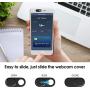 Webcam Cover, Camera Cover Slide, 0.027 Inch Ultra-Thin Metal Camera Privacy Covers for Laptop, PC, Smartphone, Protect Your Visual Privacy and Security (Black - 3 Pack)