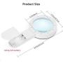 Magnifying Glass with Light, 30X Handheld Large Magnifying Glass 12 LED Illuminated Lighted Magnifier for Macular Degeneration, Seniors Reading, Soldering, Inspection, Coins, Jewelry, Exploring(Black)