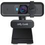 Webcam with Microphone - Jelly Comb Autofocus Full 1080P HD USB Web Camera with Privacy Cover, Computer Webcam for Video Conferencing, Teaching, Streaming and Gaming, W10