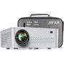 Native 1080P Projector,7500 L Projector for Outdoor Movies with 400'' Display, Support 4K Dolby & Zoom,100000 Hours Life Indoor and Outdoor Projector Compatible with TV Stick,HDMI,VGA USB PC