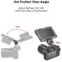 SMALLRIG Field Monitor Holder Mount with Cold Shoe for 5 inch and 7 inch Monitor, Swivel and Tilt - BSE2346