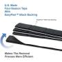 CKAuto 1/2oz, 0.5oz, Ultra Slim Low Profile, Black, Adhesive Stick On Wheel Weights, 12 oz/ 4 lb/Box, OEM Quality, (24pcs)