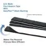 CKAuto 1/2oz, 0.5oz, Ultra Slim Low Profile, Black, Adhesive Stick On Wheel Weights, 12 oz/ 4 lb/Box, OEM Quality, (24pcs)