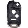 Horande Folding Flip Replacement Key Fob Cover Fits for Honda 2003-2012 Accord 2005-2010 Civic CR-V Pilot Ridgeline Keyless Entry Remote Key Fob Case Shell 3 Buttons
