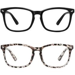 MEETSUN Blue Light Blocking Glasses, Anti Eye Strain Headache (Sleep Better),Computer Glasses UV400 Transparent Lens