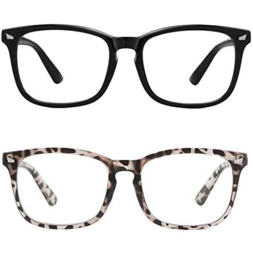MEETSUN Blue Light Blocking Glasses, Anti Eye Strain Headache (Sleep Better),Computer Glasses UV400 Transparent Lens