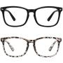 MEETSUN Blue Light Blocking Glasses, Anti Eye Strain Headache (Sleep Better),Computer Glasses UV400 Transparent Lens