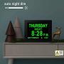 Digital Alarm Clock Wall Calendar, 16 Activities Reminders, 8'' Large Screen Display, AM/PM Function, for Impaired Vision Aged Seniors Dementia Desk Wall Mounted