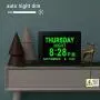 Digital Alarm Clock Wall Calendar, 16 Activities Reminders, 8'' Large Screen Display, AM/PM Function, for Impaired Vision Aged Seniors Dementia Desk Wall Mounted