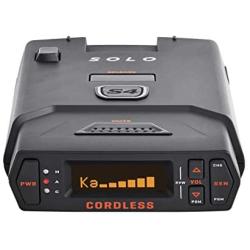 Escort Solo S4 Radar Detector - Cordless, Escort Live Crowd Sourcing, Extreme Range, False Alert Filter, OLED Display