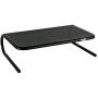 Allsop Large Metal Art Monitor Stand, 18-Inch wide platform holds 50 lbs with keyboard storage space - Black (30336)
