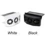 Tonquu Solar Powered Car Ventilator, Solar Powered Car Exhaust Fan, Car Radiator,Eliminate The Peculiar Smell Inside The Car and Can Be Used for General Types of Cars(Black)