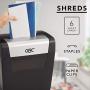 GBC ShredMaster Personal Shredder, PX06-04, Super Cross-Cut, 6 Sheets (1757403)