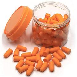 Emoly 50 Pairs Foam Ear Plugs, Premium Ear Plugs Noise Reduction - 34dB SNR Super Soft Foam Ear Plugs Noise Reduction Hearing Protector for Sleeping, Snoring, Travel, Shooting and Work (Orange)