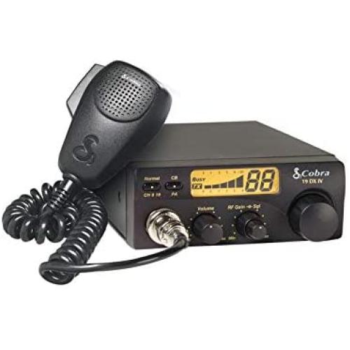 Cobra 19DXIV Professional CB Radio - Instant Channel 9 and 19, 4 Watt Output, Full 40 Channels, LCD Display, RF Gain Control, Compact Design