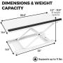 HumanCentric Keyboard and Mouse Stand (White) – Adjustable Riser for Standing Desks/Desktops and Sit Stand Desks | Lifts Up to 13 inches in Height