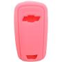 New Pink 4 Buttons Key Cover for Flip Folding Key Case Cover Silicone cover for 2010 2011 2012 2013 2014 Camaro