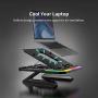 Jelly Comb RGB Laptop Stand, 9-Adjustable Height Laptop Riser, Air-Ventilation Laptop Holder for Notebook, Laptop, Tablet-S05A