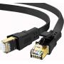 Cat 8 Ethernet Cable 6 ft, 26AWG Heavy Duty High Speed RJ45 Patch Cord, Cat8 LAN Gold Plated 40Gbps 2000Mhz Network, Indoor, Outdoor & Weatherproof S/FTP UV Resistant for Router/Modem/Gaming/Switch