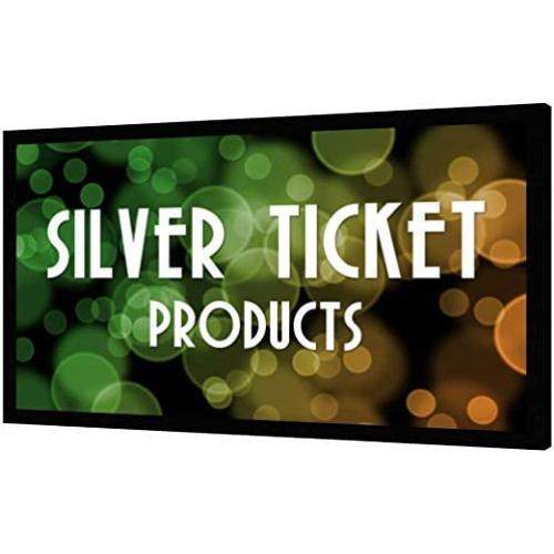 STR-169120 Silver Ticket 120'' Diagonal 16:9 4K Ultra HD Ready HDTV (6 Piece Fixed Frame) Projector Screen White Material