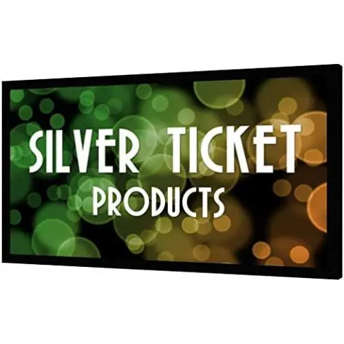 STR-169120 Silver Ticket 120'' Diagonal 16:9 4K Ultra HD Ready HDTV (6 Piece Fixed Frame) Projector Screen White Material
