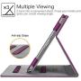 Fintie Case for iPad 10.2 Inch - [Corner Protection] Multi-Angle Viewing Folio Stand Cover with Pocket, Pencil Holder, Auto Wake/Sleep for iPad 8th / 7th Generation, Purple