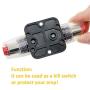 YMHTD 20A Reset Fuse 20-150AMP Inline Circuit Breaker Reset Fuse Holder for Car Audio Marine Boat Inverter Replace Fuses 12V-24V DC Breaker Switch Overload Protection Fuse
