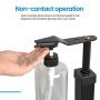 Foot Operated Soap Dispenser Hand Sanitizer Dispensers Stand Kit Non-Contact Adjustable with Pedal Refillable Soap Bottles for Office Toilet Restaurant