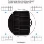 Relavel Makeup Bag Travel Makeup Train Case 13.8 inches Large Cosmetic Case Professional Portable Makeup Brush Holder Organizer and Storage with Adjustable Dividers and Shoulder Strap Black