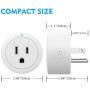 Smart Plug Esicoo - A Certified Works with Alexa, Echo & Google Home –Only Cloud Intelligence App- Only WiFi 2.4G (4 Pack)