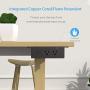 Desk Power Sockets with USB Ports,UL Approval Fast Charging Power Strip Hanging Mount Under Desk Table Edge