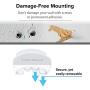 TotalMount for Headphones – Will Not Damage Your Wall with Screws or Permanent Adhesive (Premium White – Two Pack)