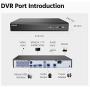 ANNKE 8-Channel 4K Security Video DVR Recorder 5-in-1 H.265+ Hybrid DVR with 1TB Hard Drive, Supports 8Pcs 4K TVI/5MP AHD/4MP CVI and CVBS Cameras and 2CH 6MP IP Cameras for Home Surveillance System