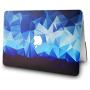 KECC Laptop Case Compatible with MacBook Pro 13'' (2021/2020/2019/2018/2017/2016) Plastic Hard Shell Cover A2338 M1 A2289 A2251 A2159 A1989 A1706 A1708 Touch Bar (Blue Diamond)