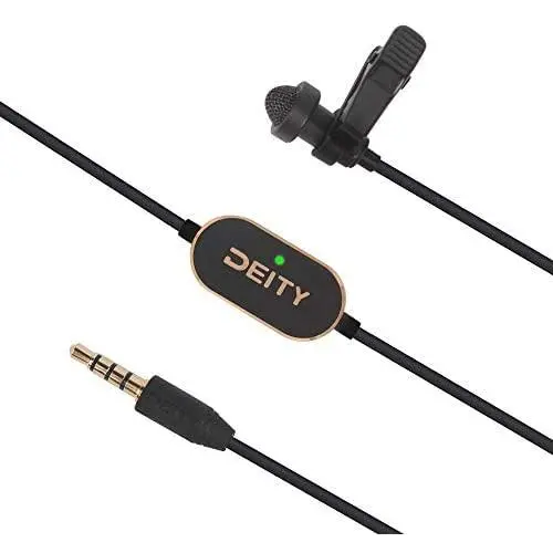 Deity V.Lav Pre-Polarized Lavalier Lapel Microphone Omnidirectional Condenser Mic for DSLRs,Camcorders,Smartphones,Handy Recorders, Laptop, Bodypack Transmitters,Tablets Deity V.Lav Pre-Polarized Lavalier Lapel Microphone Omnidirectional Condenser Mic for DSLRs,Camcorders,Smartphones,Handy Recorders, Laptop, Bodypack Transmitters,Tablets