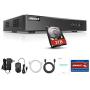 ANNKE Super HD 5MP Lite H.265+ 16-Channel DVR 5-in-1 Security Video Recorder with 2TB Hard Drive, Supports 24 IP Cameras for Home Business Surveillance, Remote Viewing, Motion Detection