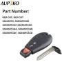 Aupoko GQ4-53T Keyless Entry Remote Key Fob, 3 Buttons Smart Key 56046953,56046953AE, 56046953AC,56046953AG, Fits for Dodge Ram 1500 2500 3500