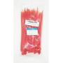 SYD Industrial Multi-Purpose Cable Ties (100 Piece) Self Locking Nylon Zip Ties (8'', Red)