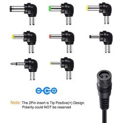 SoulBay 12W Universal Multi Voltage AC/DC Adapter Switching Power Supply with 8 Selectable Adapter Plugs, Suitable for 3 V to 12 V Device