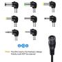 SoulBay 12W Universal Multi Voltage AC/DC Adapter Switching Power Supply with 8 Selectable Adapter Plugs, Suitable for 3 V to 12 V Device