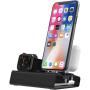 Aluminum Charging Stand for Apple Watch iPhone Charging Station for Apple Products 3 in 1 iWatch Charger Stand for Apple Watch Series 6 SE 5 4 3 2 44mm 40mm 42mm 38mm Nightstand Mode Airpods Pro 2 1