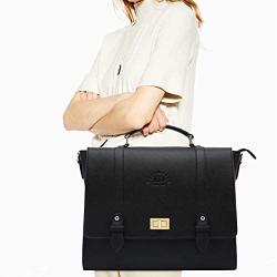 Laptop-Briefacse-for-Women-Men 15.6 Inch Business Computer-Bags Messenger-Bag Work-Tote-Bag Unisex Satchel Bag for Work Office Business Travel,black