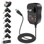 Belker 45W 5V 6V 7.5V 9V 12V 13.5V 15V Universal AC DC Power Supply Adapter for Household Electronics LED Light Strip - 1A 2A 3A 3000mA Amp - Fast USB Charging Port 5V 2A 2.4A