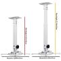 Drsn Upgraded Strong Universal Extending Drop Ceiling Projector Mount 16-25” Height Adjustable Projection Mount Projector Wall Mount Mounting Bracket White for Almost All Projectors