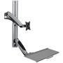 Tripp Lite Wall-Mount for Sit-Stand Desktop Workstation Standing Desk, Single Display w/ Thin Client Mount, for 13 to 27 in. Monitors (WWSS1327RWTC)